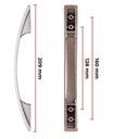 Ver imagem 4 de 12 Unidades Puxador Armário Móveis Gaveta Monza 128/160mm