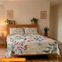 Ver imagem 2 de Jogo de Cama de Casal 150 Fios Duplo 4 Peças Floral Iris Camesa