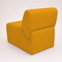 Ver imagem 3 de Poltrona Decorativa Zoe Orgânica para Sala Recepção Hall Moderna Minimalista Luxo Suede