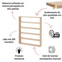 Ver imagem 2 de Expositor de Esmalte Organizador 200 Esmaltes Nicho Esmalteiro:amadeirado