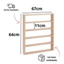 Ver imagem 3 de Expositor de Esmalte Organizador 200 Esmaltes Nicho Esmalteiro:amadeirado