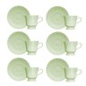 Conjunto Xícaras para Chá Porcelana 6 Peças 190 Ml Verde Cottage Germer - 3