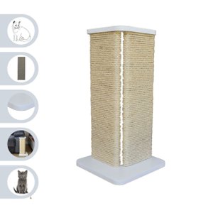 Arranhador Gato Canto Sofá Modelo Sisal - Branco
