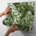 Ver imagem 1 de Papel de Parede Adesivo Decorativo Botanic Folhagens - Kit 10 Metros