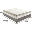 Ver imagem 3 de Cama Box e Colchão King Best Bege Molas Ensacadas Casal Anjos: Cinza