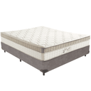 Ver imagem 1 de Cama Box e Colchão King Best Bege Molas Ensacadas Casal Anjos: Cinza