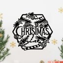 Ver imagem 3 de Hexágono de Natal 32cmx30cm - Cria Arte Laser Vermelho