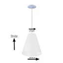 Ver imagem 2 de Lustre Pendente Luminária Cone 30/13x25 Varias Cores Md8040 Boreal Cúpulas e Abajures Lustre Pendent