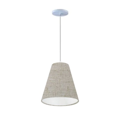 Lustre Pendente Luminária Cone 30/13x25 Varias Cores Md8040 Boreal Cúpulas e Abajures Lustre Pendent