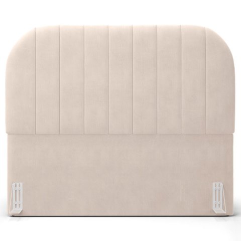 Cabeceira Cama Box King Estofada Orgânica 195cm Alice W01 Suede Bege - Lyam Decor
