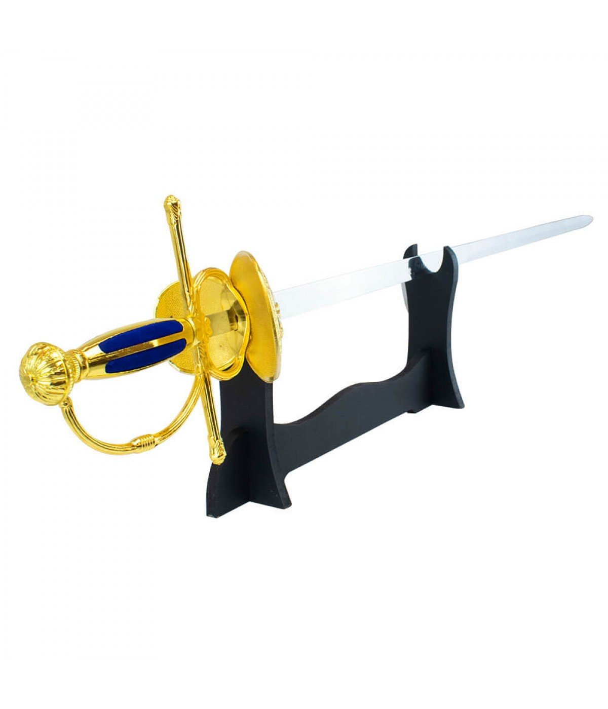 Espada Rapieira Dourada Esgrima Européia Decorativa 91cm - 5