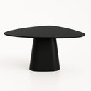 Ver imagem 1 de Mesa de Jantar Cone Orgânica Tríon Redonda 160x164 Cm Laca Preta