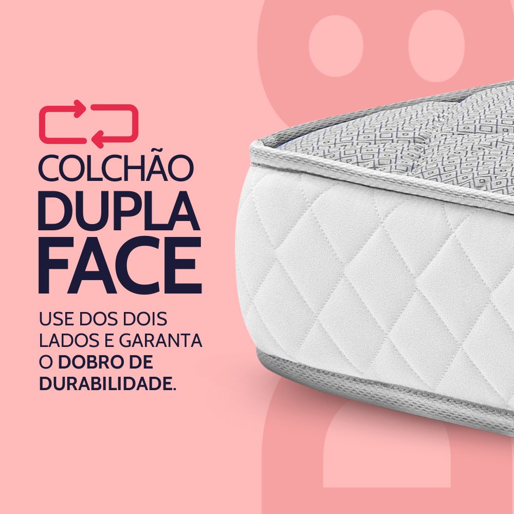 Colchão Casal Ortopédico de Espuma D28 a Vácuo 138x188cm Bf Colchões - 5