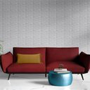 Ver imagem 2 de 50 Placas 3d Revestimento Parede Diamante Autocolante 25x25cm