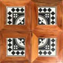 Ver imagem 5 de Kit de 4 Bancos Mesa de Centro Compacta Para Casa Pequena Libertas Rosas Artesanato