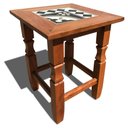 Ver imagem 7 de Kit de 4 Bancos Mesa de Centro Compacta Para Casa Pequena Libertas Rosas Artesanato
