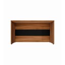 Ver imagem 6 de Balcão de Atendimento Recepção 120 cm Reto Baixo F5 Office Cor:Nogal com Preto