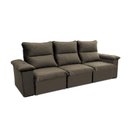 Ver imagem 5 de Sofá Retrátil Reclinável Paris 230cm Suede Velut com Molas no Assento - King House