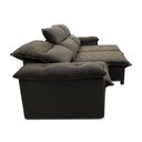 Ver imagem 6 de Sofá Retrátil Reclinável Paris 230cm Suede Velut com Molas no Assento - King House