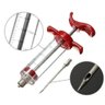SERINGA INJETORA TEMPEROS AGULHA INOX CARNES CHURRASCO FRANGO PERU CULINARIA 30ML MEDIDOR COZINHA - 5