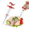 SERINGA INJETORA TEMPEROS AGULHA INOX CARNES CHURRASCO FRANGO PERU CULINARIA 30ML MEDIDOR COZINHA - 1
