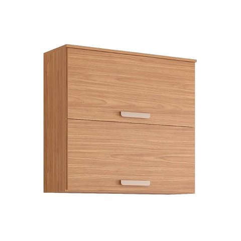 Armário Aéreo Cozinha Modulado Bella C/2portas Basculantes 80 Cm Freijo - Mgm