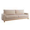 Sofá 4 Lugares Living Linho/bronze - Viero Móveis - 1