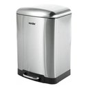 Ver imagem 2 de Lixeira Retangular 12 Litros Inox com Pedal Vonder Inox