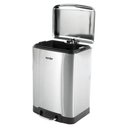 Ver imagem 1 de Lixeira Retangular 12 Litros Inox com Pedal Vonder Inox