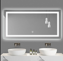 Ver imagem 5 de Espelho Led 100x50 3 Cor Fria Neutra Quente Iluminação Jateado 1,00 X 0,50 horizontal ou vertical