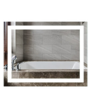 Ver mais imagens de Espelho Led 100x50 3 Cor Fria Neutra Quente Iluminação Jateado 1,00 X 0,50 horizontal ou vertical