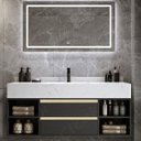 Ver imagem 6 de Espelho Led 100x50 3 Cor Fria Neutra Quente Iluminação Jateado 1,00 X 0,50 horizontal ou vertical