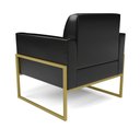 Ver imagem 5 de Kit 2 Poltronas Base Industrial Alta Dourado Marisa Corano D03 - D’Rossi Preto