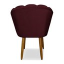Ver imagem 3 de Cadeira para Penteadeira Quarto Modelo Flor - Balaqui Decor Cor:bordo
