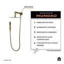 Ver imagem 2 de Desviador para Chuveiro Mundaú - Pingoo.casa - Dourado