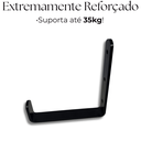 Ver mais imagens de Suporte de Parede Decorativo Tipo U Multiuso Aço Resistente Gancho Moderno Mangueira Escada