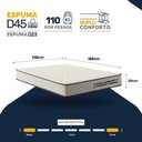 Ver imagem 4 de Colchão de Espuma Casal D45 Double Comfort 138x188x20cm