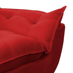 Poltrona Decorativa Sala de Estar Escritório Quarto Prime Cor: Vermelha - 7