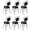 Ver imagem 5 de Conjunto 6 Cadeiras para Cozinha Debrum Cromado/Preto