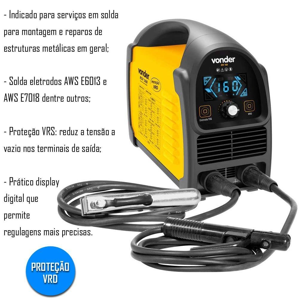 Máquina de Solda Inversora Vonder Riv168 Bivolt - 3