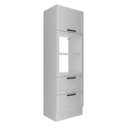 Ver imagem 3 de Torre Quente 70cm para Forno e Micro-ondas com 1 Porta Basculante Rodapé e 2 Gavetas Grazi