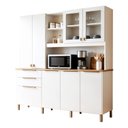 Ver imagem 2 de Armário para Cozinha Completa 7 Portas 3 Gavetas Apolo Branco
