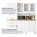 Ver imagem 6 de Armário para Cozinha Completa 7 Portas 3 Gavetas Apolo Branco