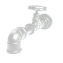 Ver imagem 4 de Torneira Design Industrial Clássica Luxo PVC 1/2" Parede - Madareli Branco