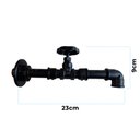 Ver imagem 3 de Torneira Design Industrial Clássica Luxo PVC 1/2" Parede - Madareli Branco