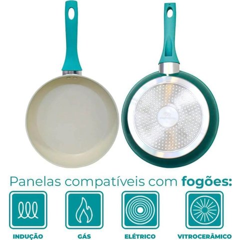 Frigideira Miami Indução com Revestimento Cerâmica 24cm