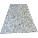 Ver imagem 1 de Tapete De Couro Bege Claro 1,50x2,50 Sem Bordas