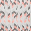 Ver imagem 2 de Coina Box Pvc Geométrico Rosa e Cinza 198x180cm - Uzoo Cortina Box Pvc 1.98x1.80m Geometrica Rosa e