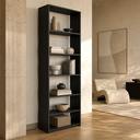 Ver imagem 1 de Estante para Livros Multiuso Organizadora Alta 63cm Funcionale MO060 Art In Móveis - Preto