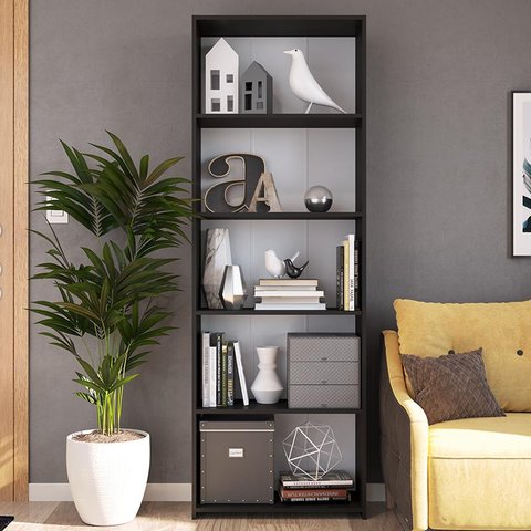 Estante para Livros Multiuso Organizadora Alta 63cm Funcionale Mo060 Art In Móveis - Preto